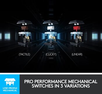 Logitech Tactile þráðlaust leikjalyklaborð G915 - Svart