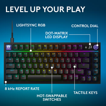 Logitech G316 X 75 leikjalyklaborð - Svart