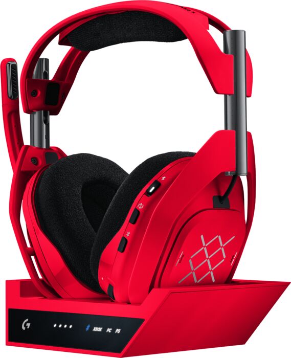 Logitech G Astro A50 X þráðlaus leikjaheyrnartól - Rauð