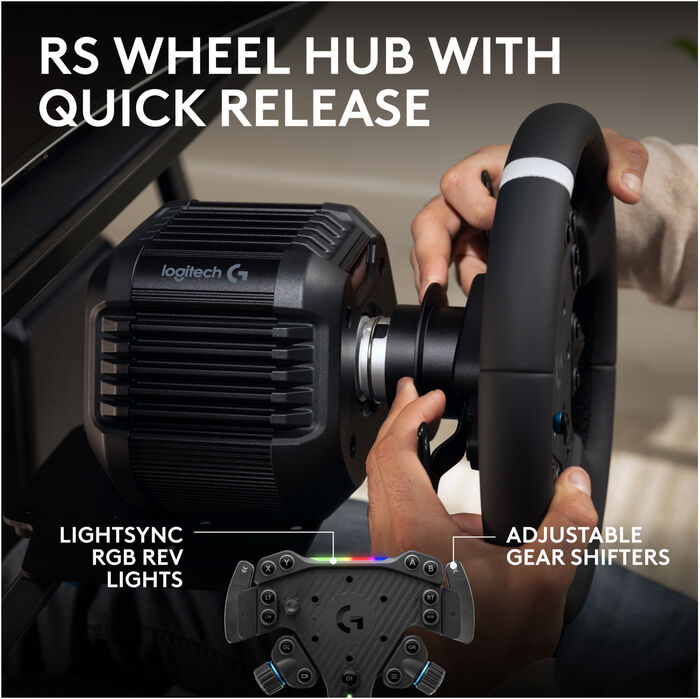 Logitech G RS50 kappakstursstýri - Svart