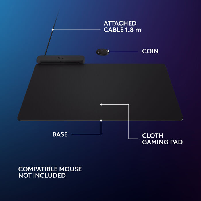 Logitech G Powerplay 2 músarmotta - Svört