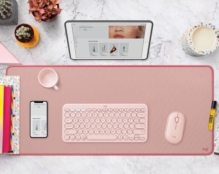 Logitech Studio Series XL músarmotta - Bleik