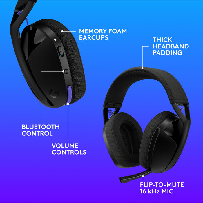 Logitech G321 þráðlaus leikjaheyrnartól - Svört