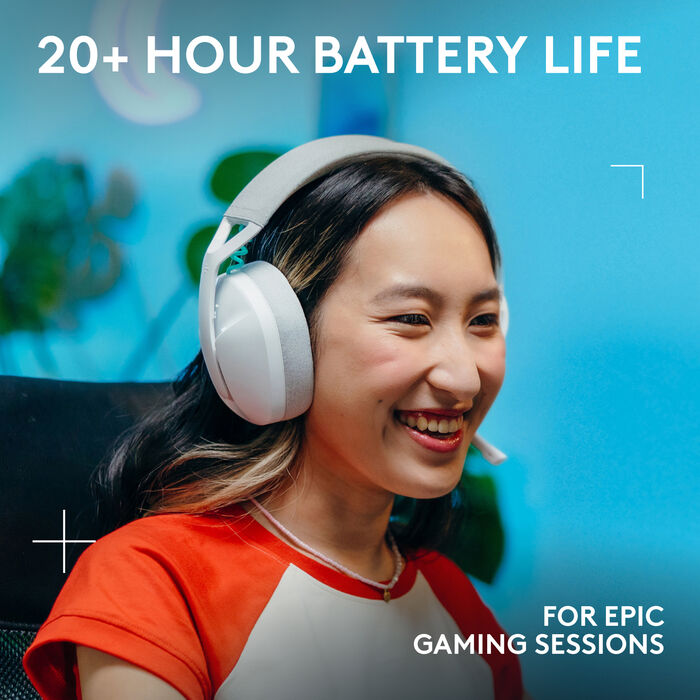 Logitech G321 þráðlaus leikjaheyrnartól - Hvít