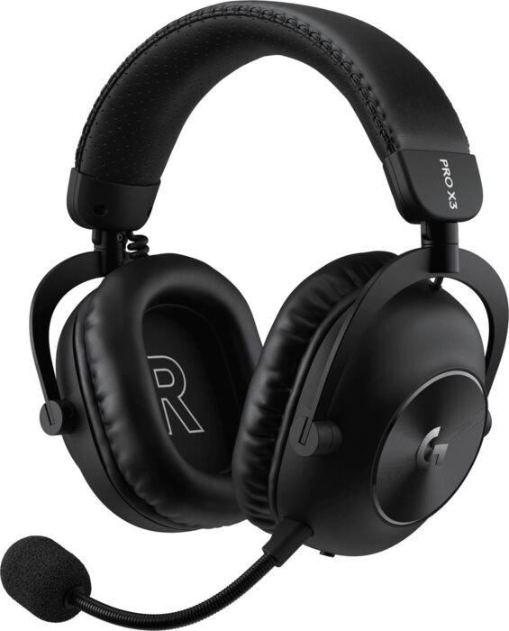 Logitech G Pro X 3 Lightspeed þráðlaus leikjaheyrnartól - Svört