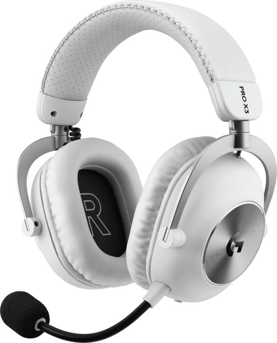 Logitech G Pro X 3 Lightspeed þráðlaus leikjaheyrnartól - Hvít