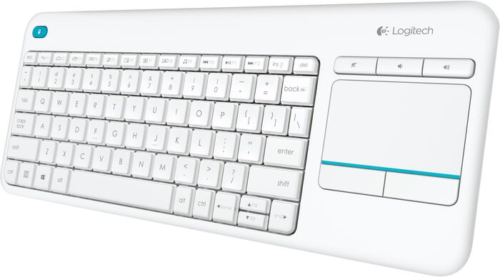Logitech K400 PLUS þráðlaust lyklaborð - Hvítt