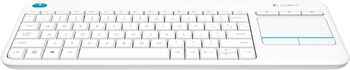 Logitech K400 PLUS þráðlaust lyklaborð - Hvítt