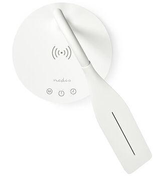 Nedis LED borðlampi með þráðlausri hleðslu - Hvítur