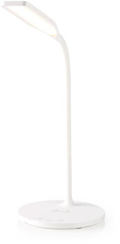 Nedis LED borðlampi með þráðlausri hleðslu - Hvítur