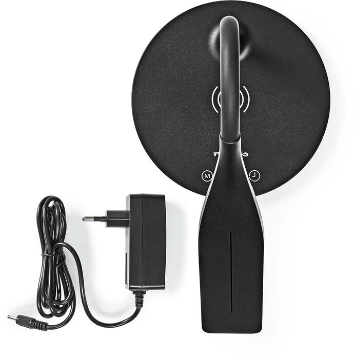 Nedis borðlampi með þráðlausri hleðslu - Svartur