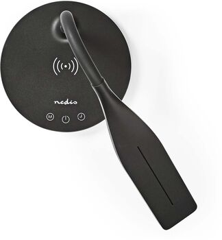 Nedis borðlampi með þráðlausri hleðslu - Svartur