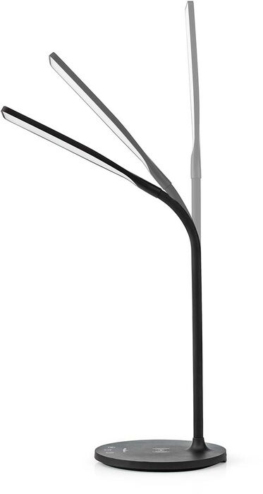 Nedis borðlampi með þráðlausri hleðslu - Svartur