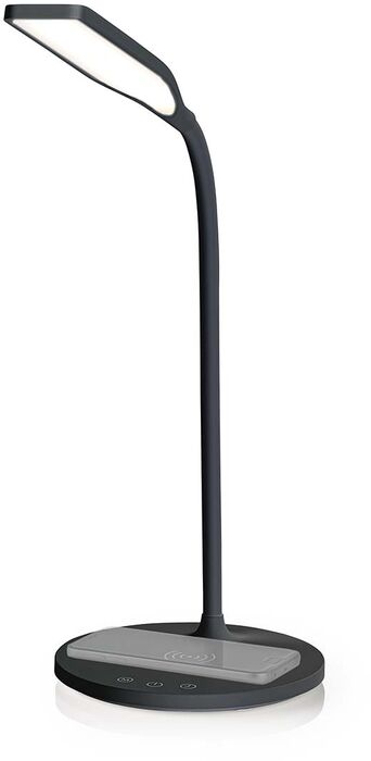 Nedis borðlampi með þráðlausri hleðslu - Svartur