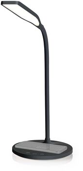 Nedis borðlampi með þráðlausri hleðslu - Svartur