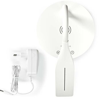 Nedis borðlampi með þráðlausri hleðslu - Hvítur