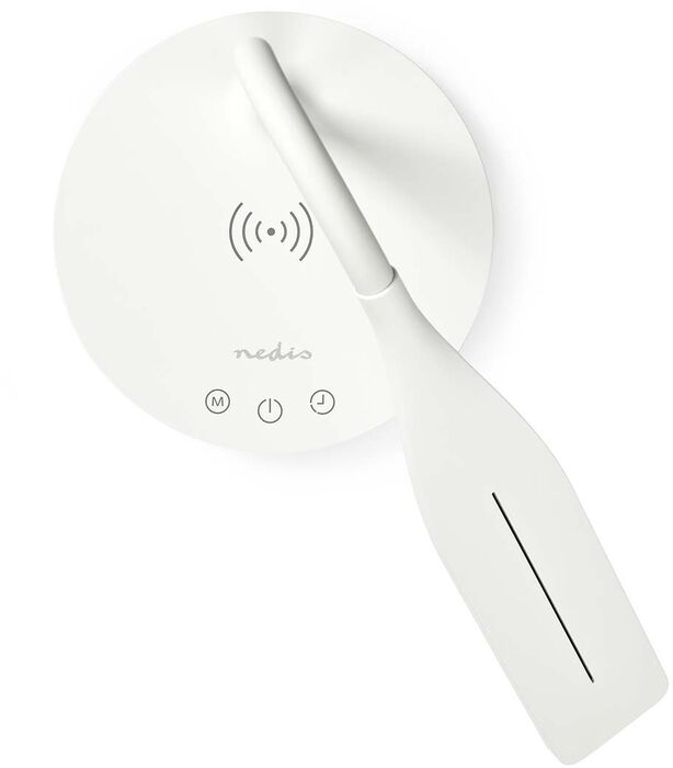 Nedis borðlampi með þráðlausri hleðslu - Hvítur