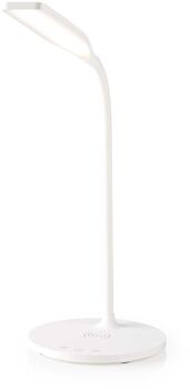 Nedis borðlampi með þráðlausri hleðslu - Hvítur