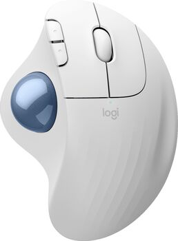 Logitech Ergo M575S þráðlaus kúlumús - Hvít
