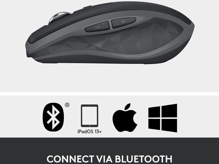 Logitech MX Anywhere 2s þráðlaus mús - Bluetooth Edition
