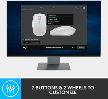 Logitech MX Anywhere 2s þráðlaus mús - Bluetooth Edition