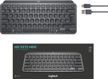Logitech MX Keys Mini þráðlaust lyklaborð - Dökkgrátt
