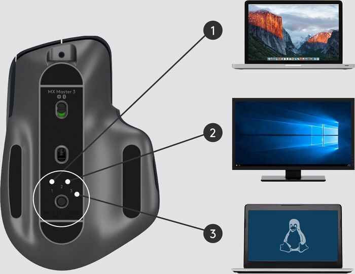 Logitech MX Master 3 þráðlaus tölvumús - Svört