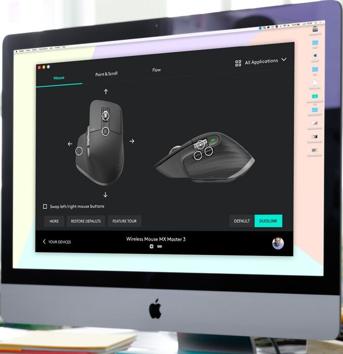 Logitech MX Master 3 þráðlaus tölvumús - Svört