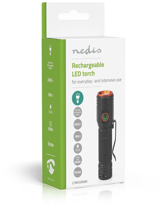 Nedis vasaljós LTRR20WBK - Svart