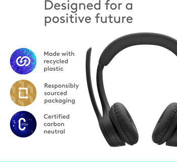 Logitech Zone 300 þráðlaus heyrnartól - Svört