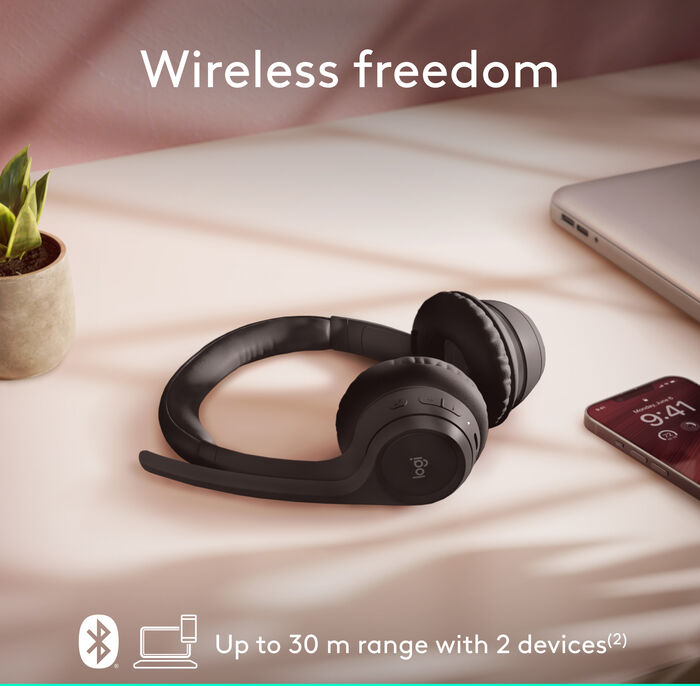 Logitech Zone 300 þráðlaus heyrnartól - Svört