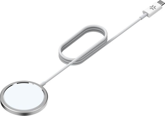 Celly MagCharge Pro þráðlaust hleðslutæki - Hvítt