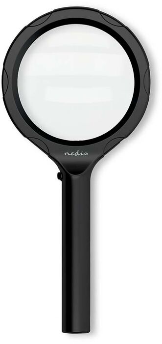 Nedis stækkunargler m. ljósi - Svart