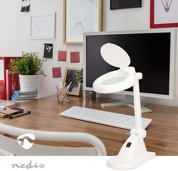 Nedis LED borðljós með stækkunargleri