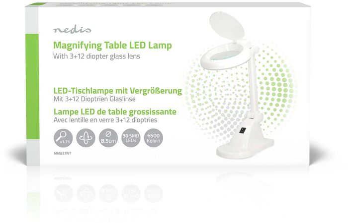 Nedis LED borðljós með stækkunargleri