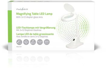 Nedis LED borðljós með stækkunargleri