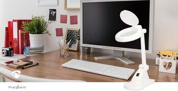 Nedis LED borðljós með stækkunargleri