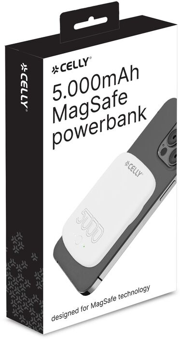 Celly MagSafe ferðahleðsla - 5.000 mAh