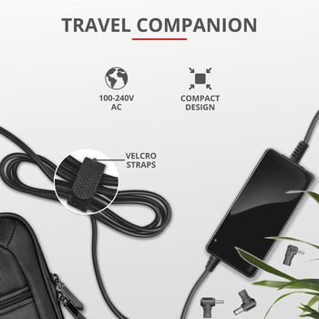 Trust Maxo HP 90W spennubreytir fyrir fartölvur