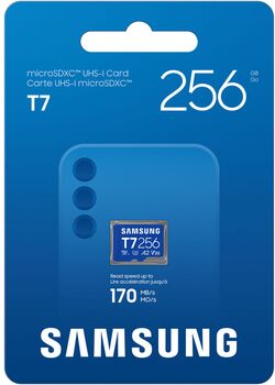 Samsung T7 MicroSDXC minniskort - 256 GB