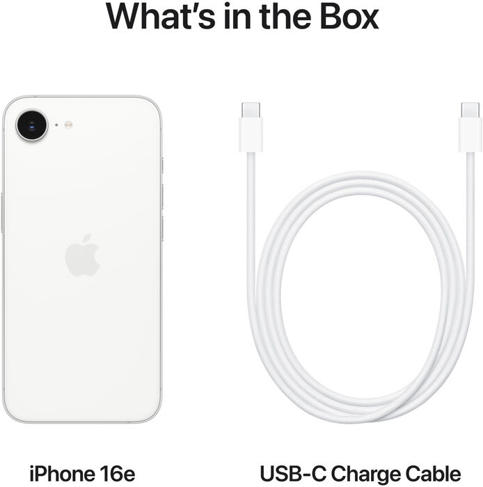 Apple iPhone 16e snjallsími 128 GB - Hvítur