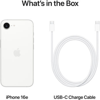 Apple iPhone 16e snjallsími 128 GB - Hvítur