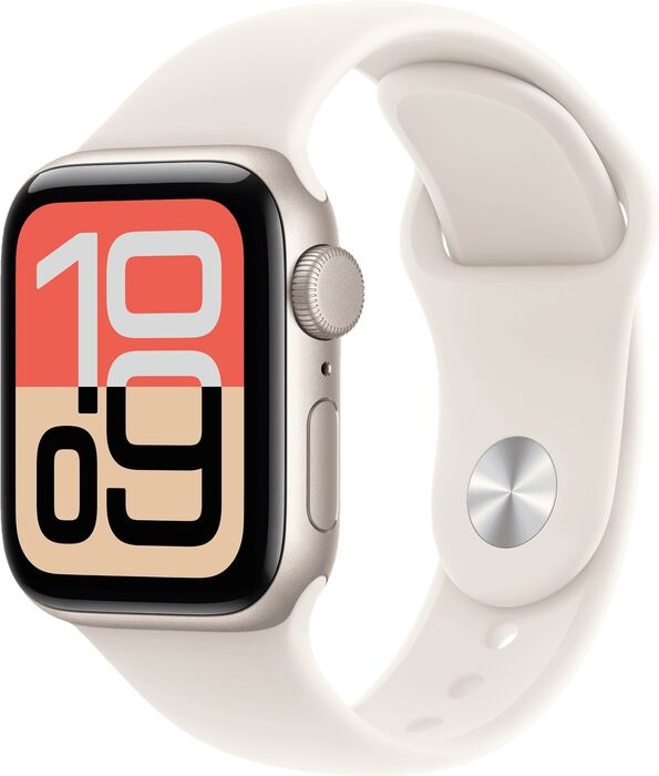 Product image not available for Apple Watch SE 3 GPS 40mm - Hvítt Sport ól