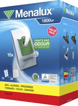 Menalux 1800 ryksugupokar- og sía 1800 VP