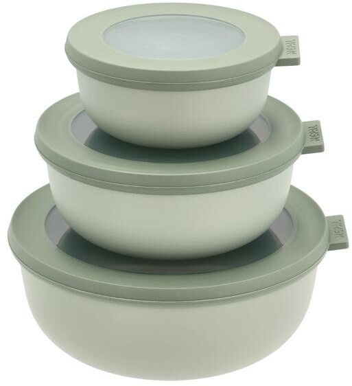 Rosti Cirqula lágar skálar með loki - 3 stk