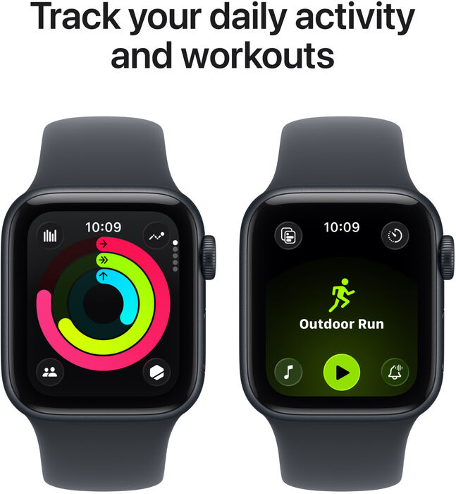 Apple Watch SE 3 GPS/5G 40mm - Svart Sport ól