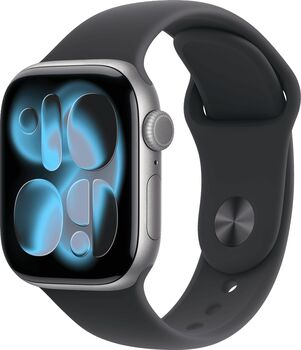 Apple Watch Series 11 GPS 42mm - Svart Sport ól
