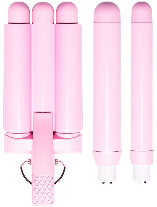 Mermade Style Wand bylgjujárn - Bleikt