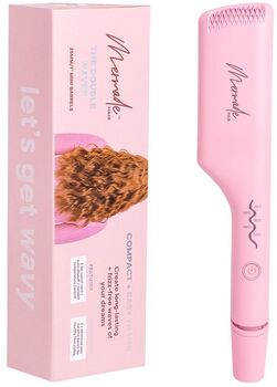 Mermade Double Waver bylgjujárn - Bleikt