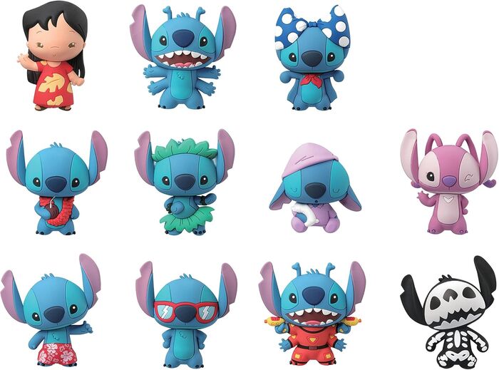 Monogram Stitch 3D Foam Bag Clip Blind Box